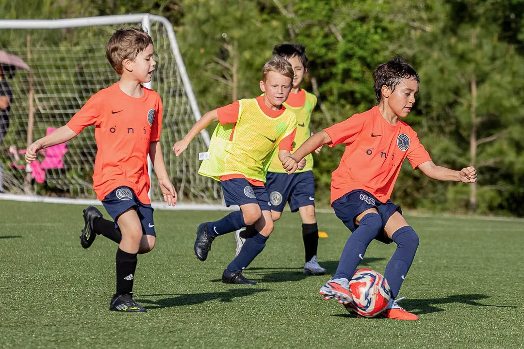 GFI Academy youth soccer players training near The Woodlands